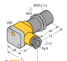 BI10-G30-Y1X電感式傳感器，德國TURCK