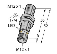 訂貨NI12U-EG18SK-VN4X，圖爾克圓柱形傳感器相關參數(shù)